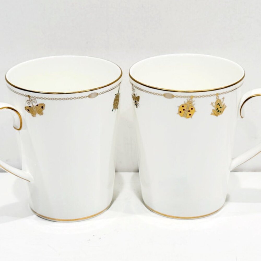 Pair of Monique Lhuillier "Charms" Mugs by Royal Doulton, Circa 2008